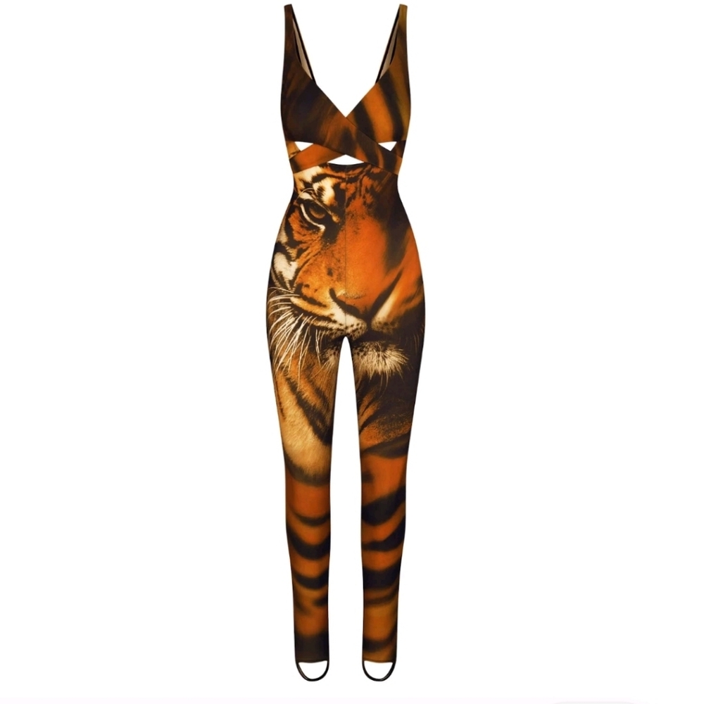 Skims Cavalli Tiger Jumpsuit New With Tag In Small